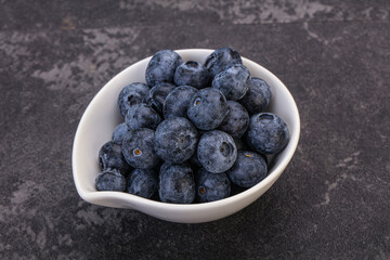 Sweet fresh juicy blueberries heap