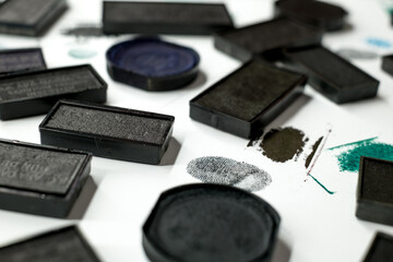 used stamp pad Ink cartridge