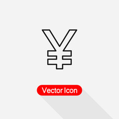 Yen Icon Vector Illustration Eps10