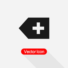 Add New Label Icon Vector Illustration Eps10