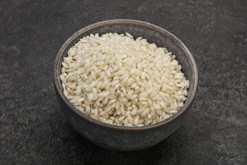 Raw arborio rice for Risotto