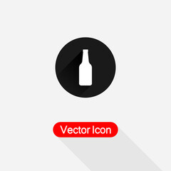 Beer Bottle With Beer Mug Icon, Beer Icon Vector Illustration Eps10