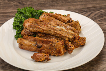 Stewed pork ribs with spices