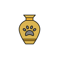 urn, death outline icon. detailed set of death illustrations icons. can be used for web, logo, mobile app, UI, UX