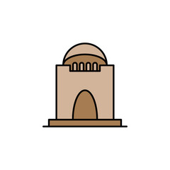 crypt, death outline icon. detailed set of death illustrations icons. can be used for web, logo, mobile app, UI, UX