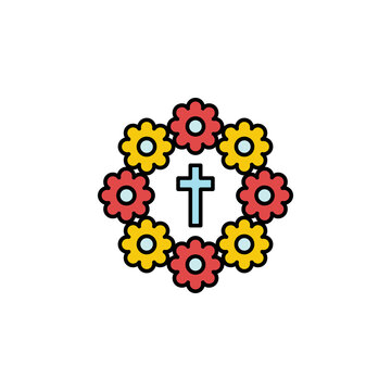 recommend clip art: bouquet, death outline icon. detailed set of death illustrations icons. can be used for web, logo, mobile app, UI, UX