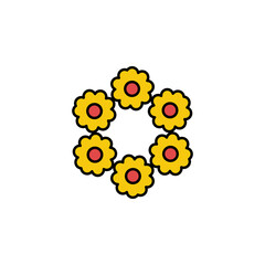 bouquet, death outline icon. detailed set of death illustrations icons. can be used for web, logo, mobile app, UI, UX