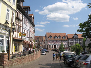 Fototapeta na wymiar Marktplatz Barbarossastadt Gelnhausen