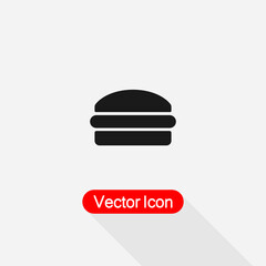 Burger Icon Vector Illustration Eps10