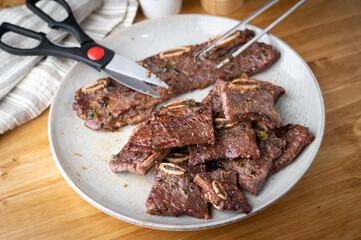 korean bbq short rib with bone