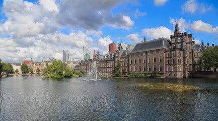 Binnenhof parliament buildings in The Hague, Holland