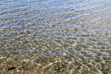 water in the sand