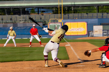 baseball hitter swinging