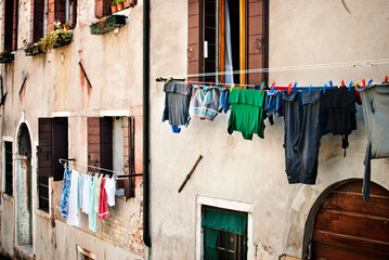 colorful houses in venice