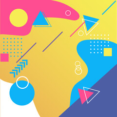 memphis on yellow bacgroun