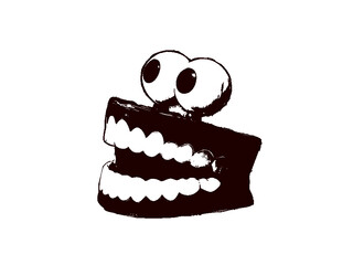 A vectorized photo of a jaw toy.