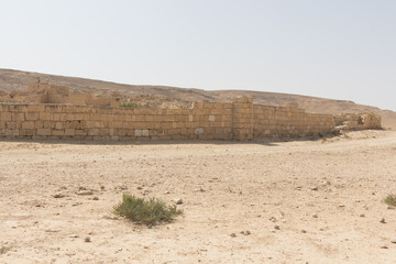 sand dunes in Mamshit Israel national reserve.