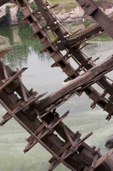The Norias of Hama, Syria ancient waterwheels used to lift water for irrigation