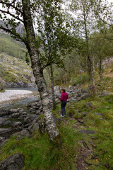 Obraz premium hiking in the mountains