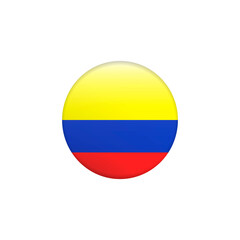 flag - Colombia - Flag Glossy Button.