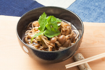 きのこ蕎麦