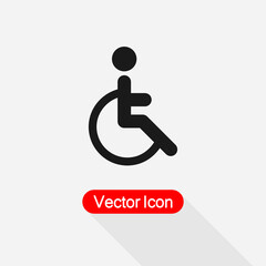 Disabled Icon Vector Illustration Eps10