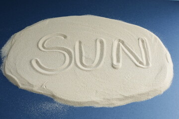 Words and symbols in the sand