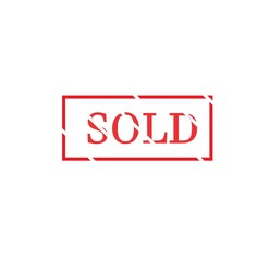 Sold out square sticker banner, 