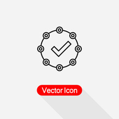  Fact Icon, Accepted Icon Vector Illustration Eps10