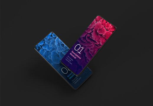 Smartphone Mockup for App and Mobile Web Design