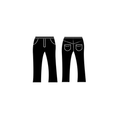 trousers logo icon vector design