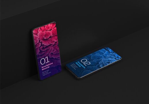 Smartphone Mockup for App and Mobile Web Design