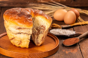 Homemade traditional sweet bread.