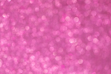 Pink abstract background with bokeh defocused lights