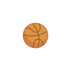 basketball flat icon. ball vector