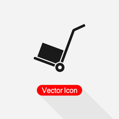 Hand Truck Icon vector illustration Eps10