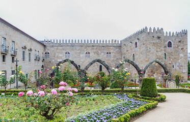 Garden of St.Barbara's at the walls of the former Archbishop's Palace, Braga, Portugal