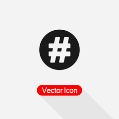 Hashtag Icon vector illustration Eps10