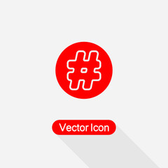 Hashtag Icon vector illustration Eps10