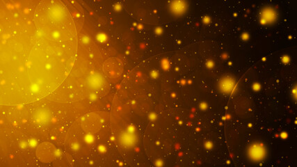 Golden and brown abstract gradient bokeh background