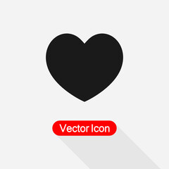 Heart Love Icon, Valentine Day Icon vector illustration Eps10