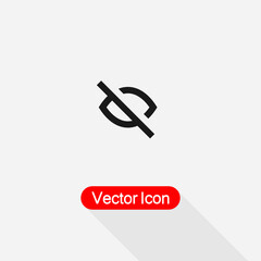 Invisible Icon vector illustration Eps10