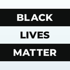 Black Lives Matter modern banner, sign, design concept, protestation poster, social media post with Black and white text on an abstract background. 