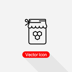 Jar Of Honey Icon,Honey Icon vector illustration Eps10