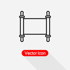 Jewish Torah Icon Vector Illustration Eps10