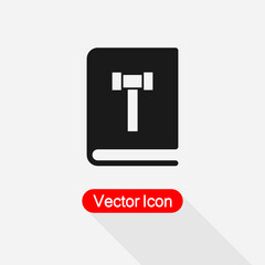 Law Book Icon Vector Illustration Eps10