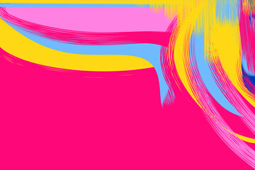 Colorful abstract colors background design. Pink, purple and yellow trendy color palette poster. Digital multicolor graphic wallpaper surface with copy space to use for advertising or commercial