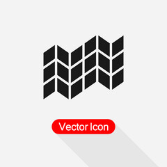 Map Icon, Map Symbol Vector Illustration Eps10