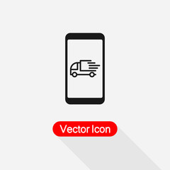 Mobile Delivery Icon Vector Illustration Eps10