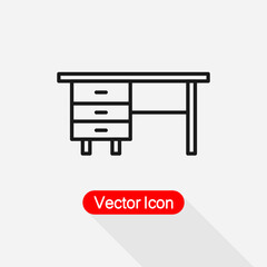 Office Desk Icon vector illustration Eps10